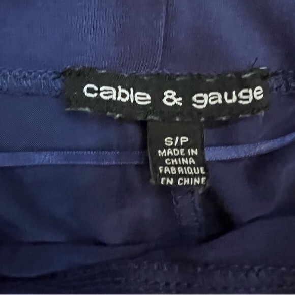 Cable & Gauge royal blue open grommet knit top size small - Picture 7 of 8